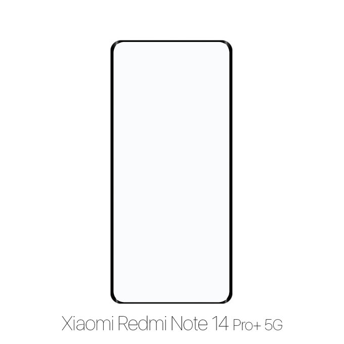 Закалено стъкло FullCover за Xiaomi Redmi Note 14 Pro+ 5G 24094RAD4G, FixPremium