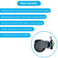 Колело с мотор дясно за Xiaomi Robot Vacuum X20, S10, Dreame X30, X20, X10 Pro, Black, Черен