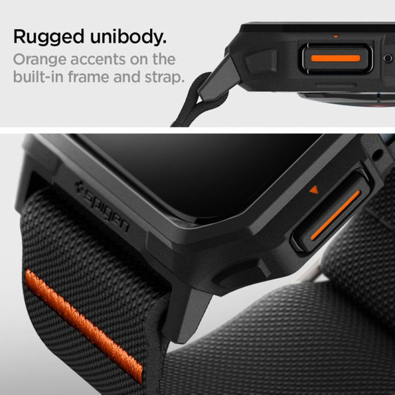 Каишка Lite Fit "Pro" за Apple Watch (44, 45mm), Матово черен, Spigen