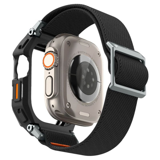 Каишка Lite Fit "Pro" за Apple Watch Ultra (49mm), Матово черен, Spigen