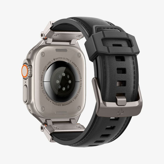 Каишка Durapro Armor PU за Apple Watch (42, 44, 45, 49mm), Черен, Spigen