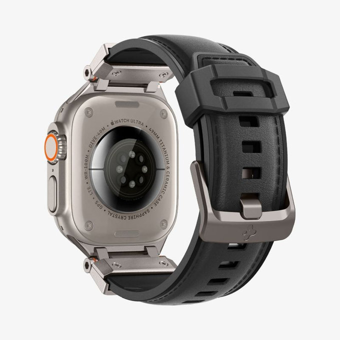 Каишка Durapro Armor PU за Apple Watch (42, 44, 45, 49mm), Черен, Spigen