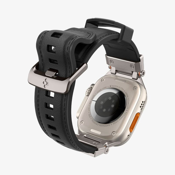 Каишка Durapro Armor PU за Apple Watch (42, 44, 45, 49mm), Черен, Spigen