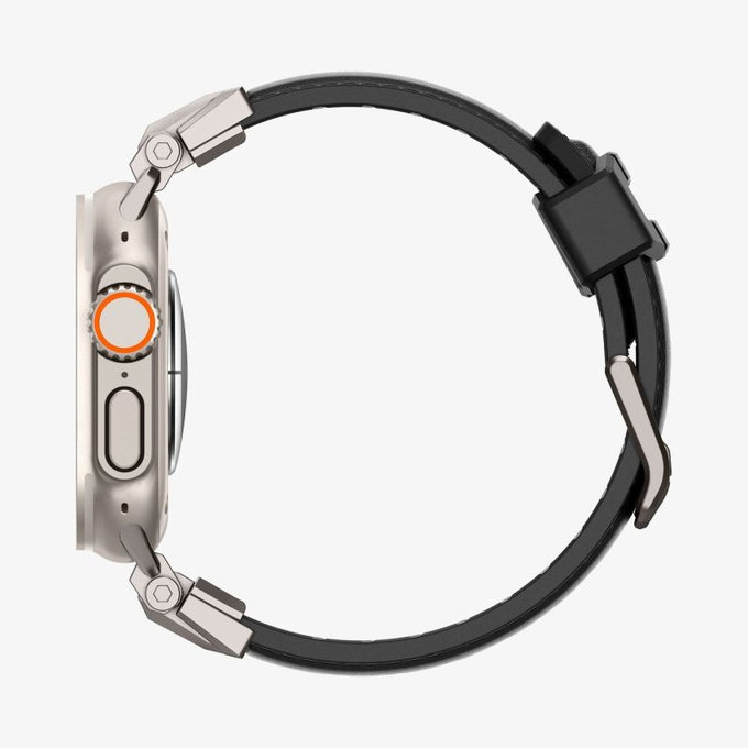 Каишка Durapro Armor PU за Apple Watch (42, 44, 45, 49mm), Черен, Spigen