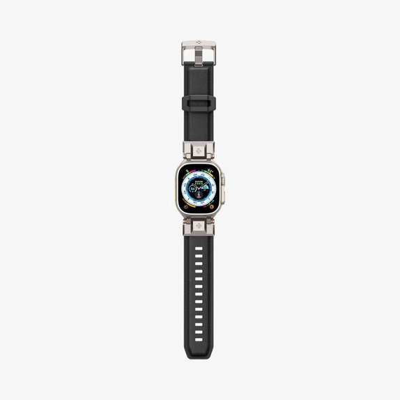 Каишка Durapro Armor PU за Apple Watch (42, 44, 45, 49mm), Черен, Spigen