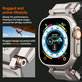Каишка Durapro Armor PU за Apple Watch (42, 44, 45, 49mm), Черен, Spigen