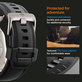 Каишка Durapro Armor PU за Apple Watch (42, 44, 45, 49mm), Черен, Spigen