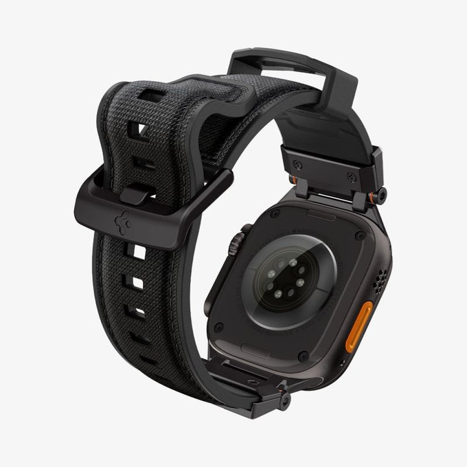 Каишка Durapro Armor за Apple Watch (42, 44, 45, 49mm), Black Edition, Spigen
