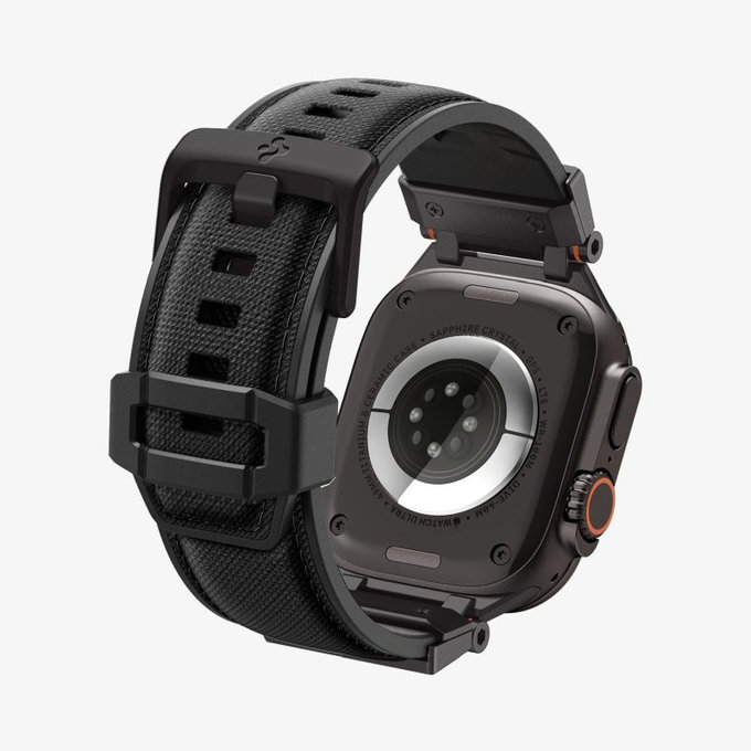Каишка Durapro Armor за Apple Watch (42, 44, 45, 49mm), Black Edition, Spigen