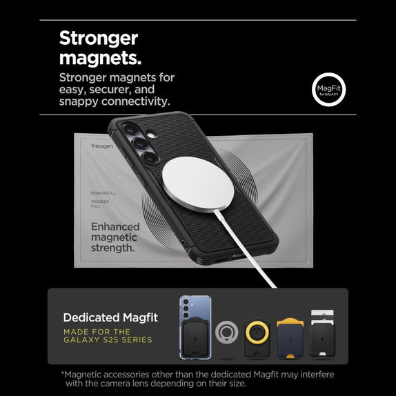 Case Core Armor with MagSafe for Samsung Galaxy S25, Matte Black, Spigen