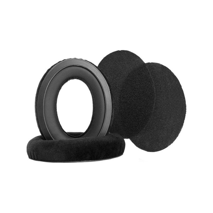 Резервни възглавнички за уши за Sennheiser HD598, Мемори пяна и велур, Черен, Cooling Gel, 1 чифт