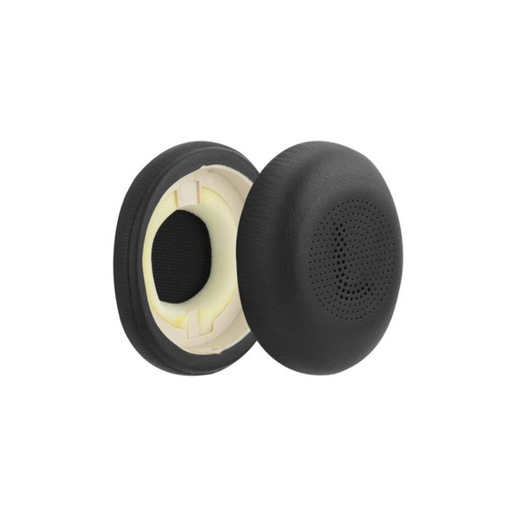 Резервни възглавнички за уши за Jabra Evolve2 65UC, Elite 45H, Мемори пяна и PU кожа, Черен, 1 чифт