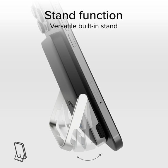 PowerBank 5000mAh, 20W, Power Delivery, Mag Stand, Черен, SBS