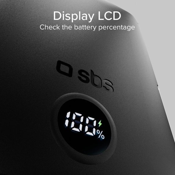 PowerBank 5000mAh, 20W, Power Delivery, Mag Stand, Черен, SBS