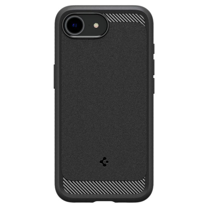 Калъф Rugged Armor с MagSafe за iPhone 16e, Матово черен, Spigen