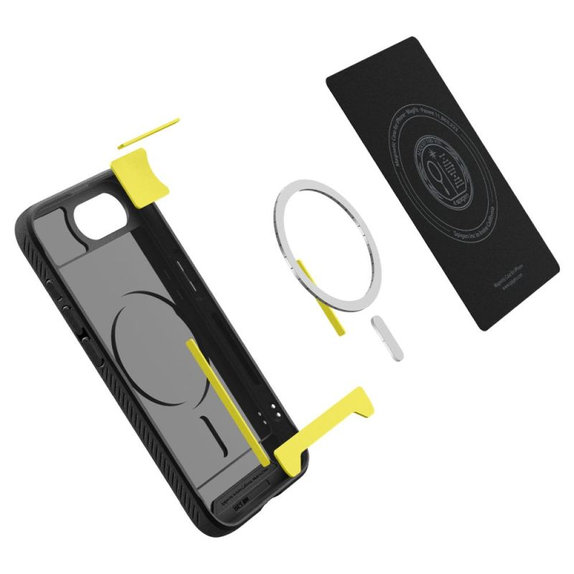 Калъф Rugged Armor с MagSafe за iPhone 16e, Матово черен, Spigen