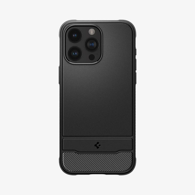Калъф Rugged Armor с MagSafe за iPhone 15 Pro, Матово черен, Spigen
