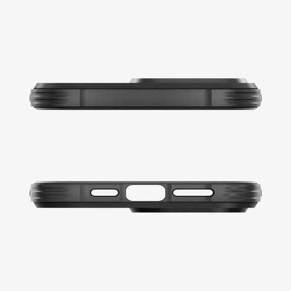 Калъф Rugged Armor с MagSafe за iPhone 15 Pro, Матово черен, Spigen