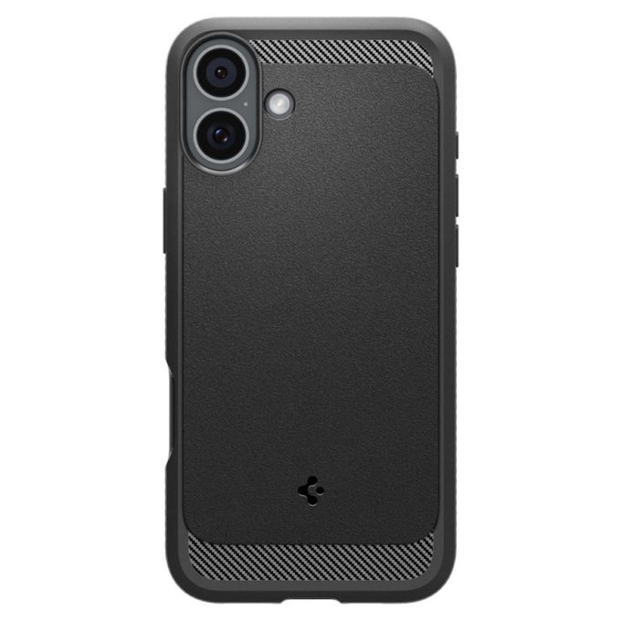 Калъф Rugged Armor с MagSafe за iPhone 16, Матово черен, Spigen