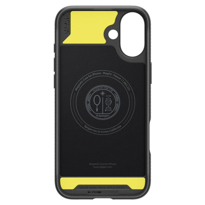 Калъф Rugged Armor с MagSafe за iPhone 16, Матово черен, Spigen