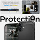 Калъф Rugged Armor с MagSafe за iPhone 16, Матово черен, Spigen