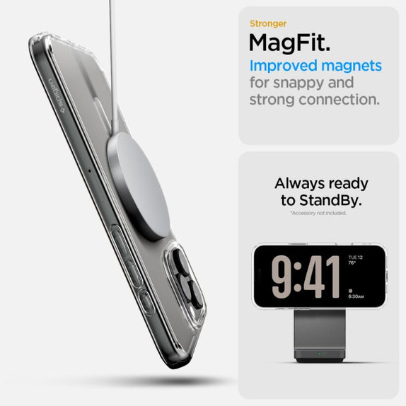 Калъф Ultra Hybrid "T" с MagSafe за iPhone 16 Pro Max, Бял, Spigen