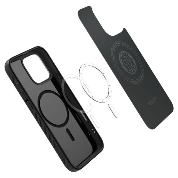 Калъф Liquid Air "T" с MagSafe за iPhone 16 Pro Max, Матово черен, Spigen