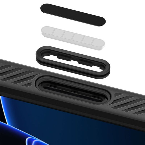 Калъф Liquid Air "T" с MagSafe за iPhone 16 Pro, Матово черен, Spigen
