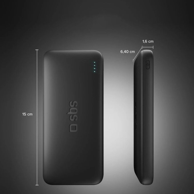 PowerBank 10000mAh, 10W, Infinity, LiFePO4, USB-C / USB-A, Черен, SBS