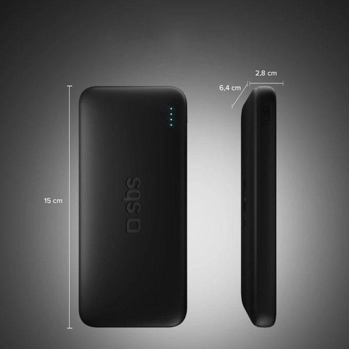 PowerBank 20000mAh, 10W, Infinity, LiFePO4, USB-C / USB-A, Черен, SBS