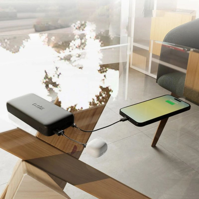 PowerBank 20000mAh, 10W, Infinity, LiFePO4, USB-C / USB-A, Черен, SBS