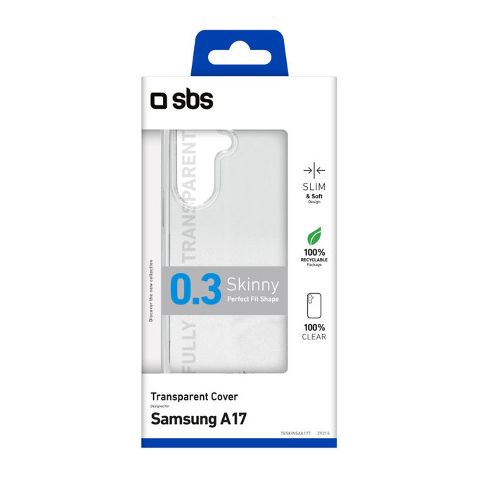 Тънък калъф за Samsung A17 5G, Прозрачен, Transparent