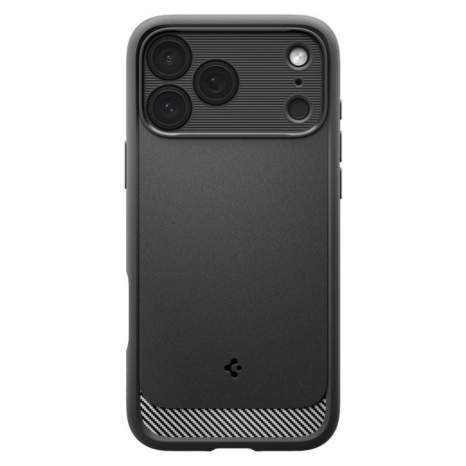 Калъф Rugged Armor с MagSafe за iPhone 17 Pro, Матово черен, Spigen