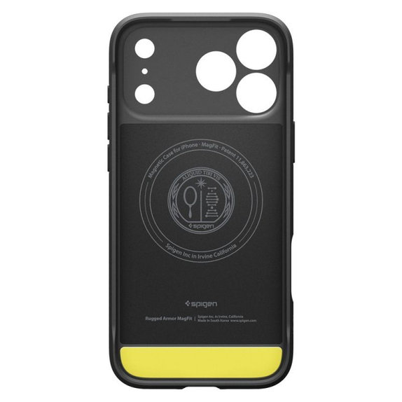 Калъф Rugged Armor с MagSafe за iPhone 17 Pro, Матово черен, Spigen