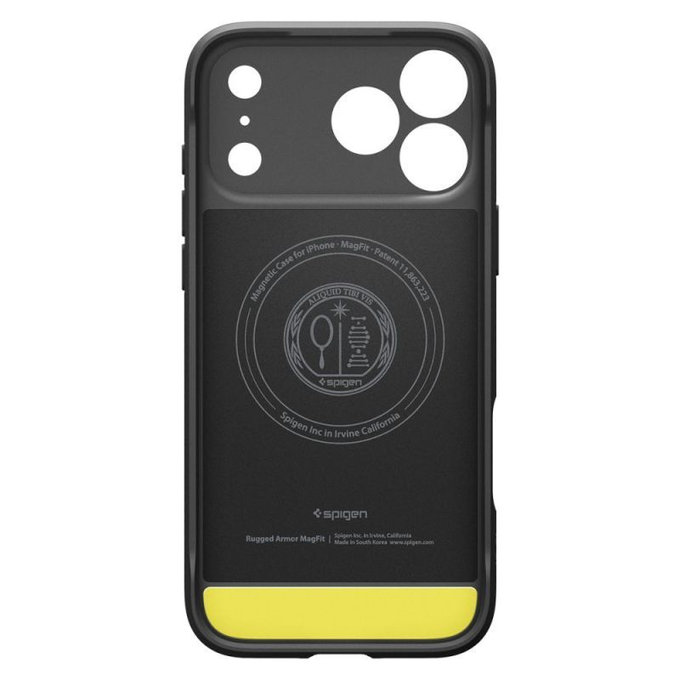 Калъф Rugged Armor с MagSafe за iPhone 17 Pro, Матово черен, Spigen