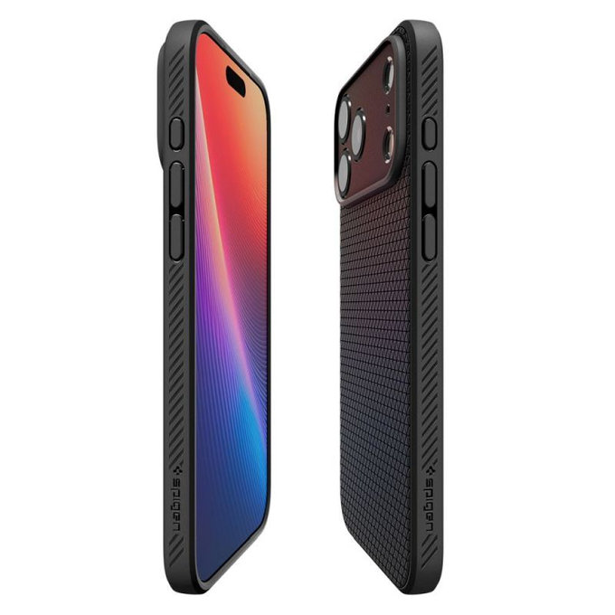 Калъф Liquid Air за iPhone 17 Pro, Матово черен, Spigen