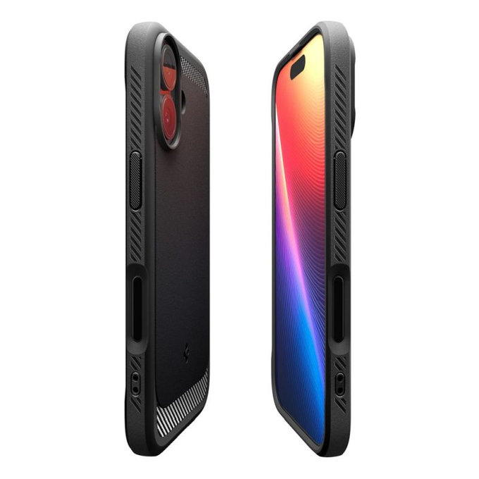 Калъф Rugged Armor с MagSafe за iPhone 17, Матово черен, Spigen