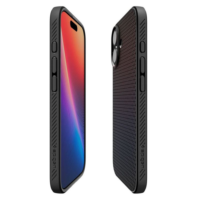 Калъф Liquid Air за iPhone 17, Матово черен, Spigen