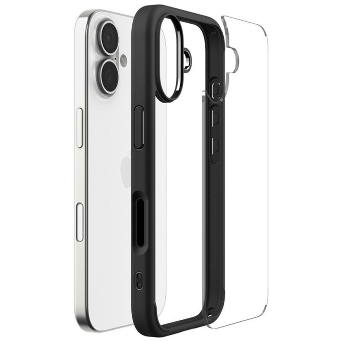 Калъф Ultra Hybrid за iPhone 17, Матово черен, Spigen