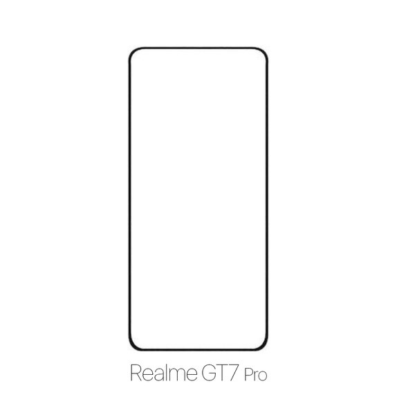 Закалено стъкло за Realme GT7 Pro, FullCover Glass, FixPremium