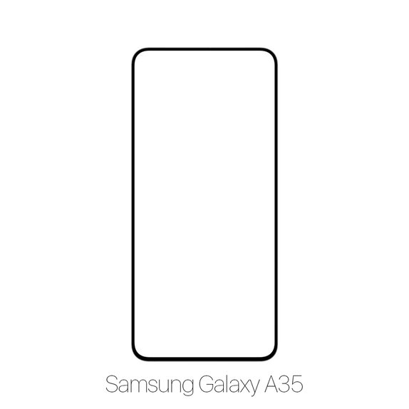 Закалено стъкло за Samsung Galaxy A35 A356B, FullCover Glass, FixPremium