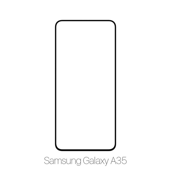 Закалено стъкло за Samsung Galaxy A35 A356B, FullCover Glass, FixPremium