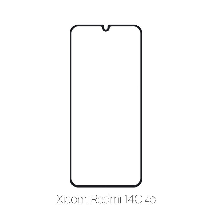 Закалено стъкло за Xiaomi Redmi 14C 4G, FullCover Glass, FixPremium