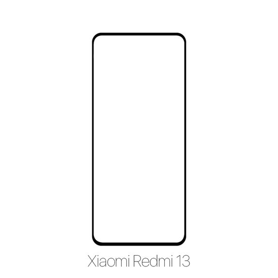 Закалено стъкло за Xiaomi Redmi 13, FullCover Glass, FixPremium