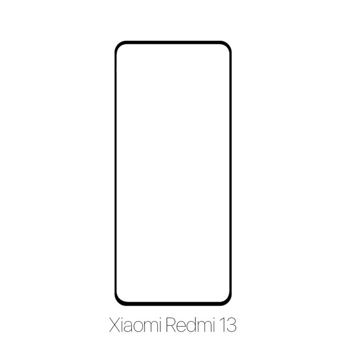 Закалено стъкло за Xiaomi Redmi 13, FullCover Glass, FixPremium
