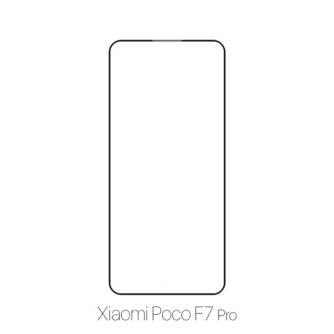 Закалено стъкло FullCover за Xiaomi Poco F7 Pro, FixPremium