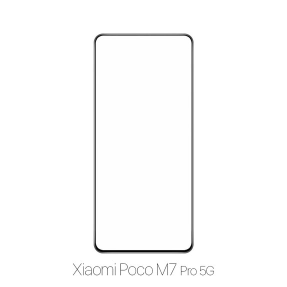 Закалено стъкло за Xiaomi Poco M7 Pro 5G, FullCover Glass, FixPremium