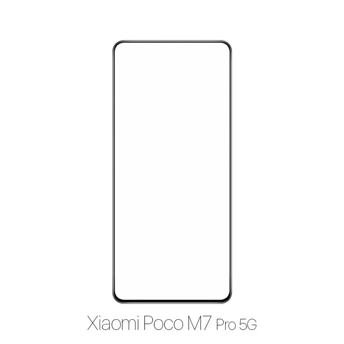 Закалено стъкло за Xiaomi Poco M7 Pro 5G, FullCover Glass, FixPremium