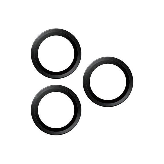 Hoops протектор за обектив на камерата за iPhone 17 Pro Max / 17 Pro / 16 Pro Max / 16 Pro, Черен, PanzerGlass