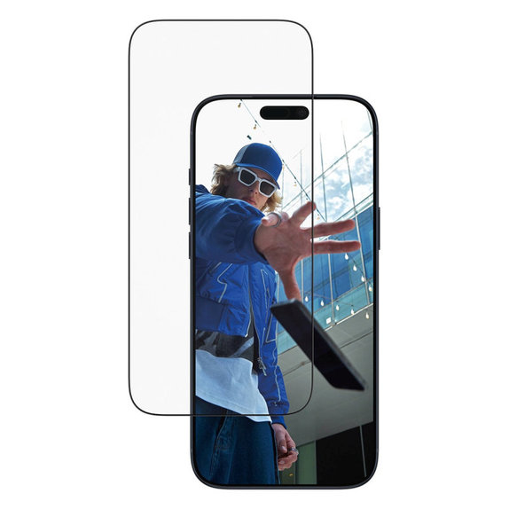 UWF закалено стъкло с апликатор за iPhone 17 Pro Max, Черно, PanzerGlass